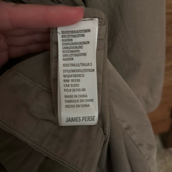 James Perse size 1 women’s utility jacket. Light beige color. Never worn. - Picture 6 of 6